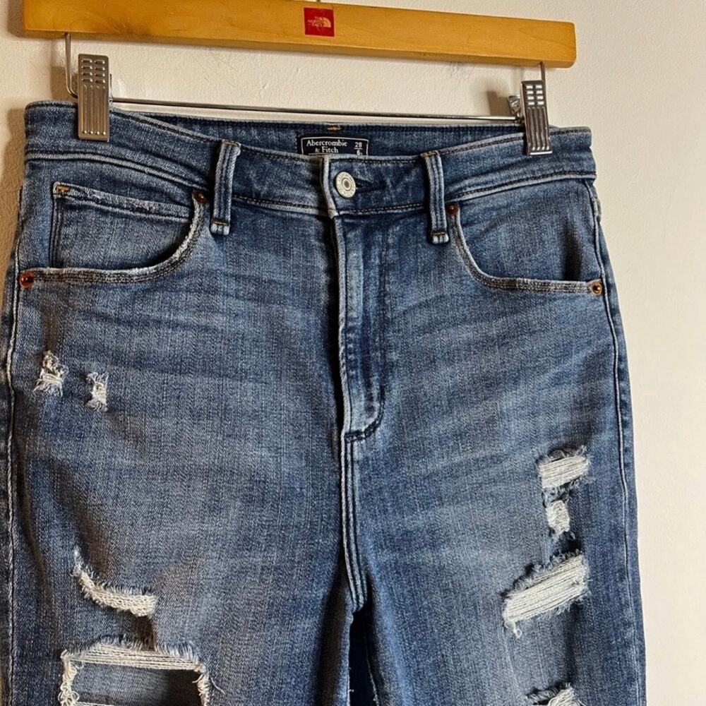 Abercrombie & Fitch Women's Jeans 28/6S Simone High Rise Super Skinny Distressed - Picture 4 of 8